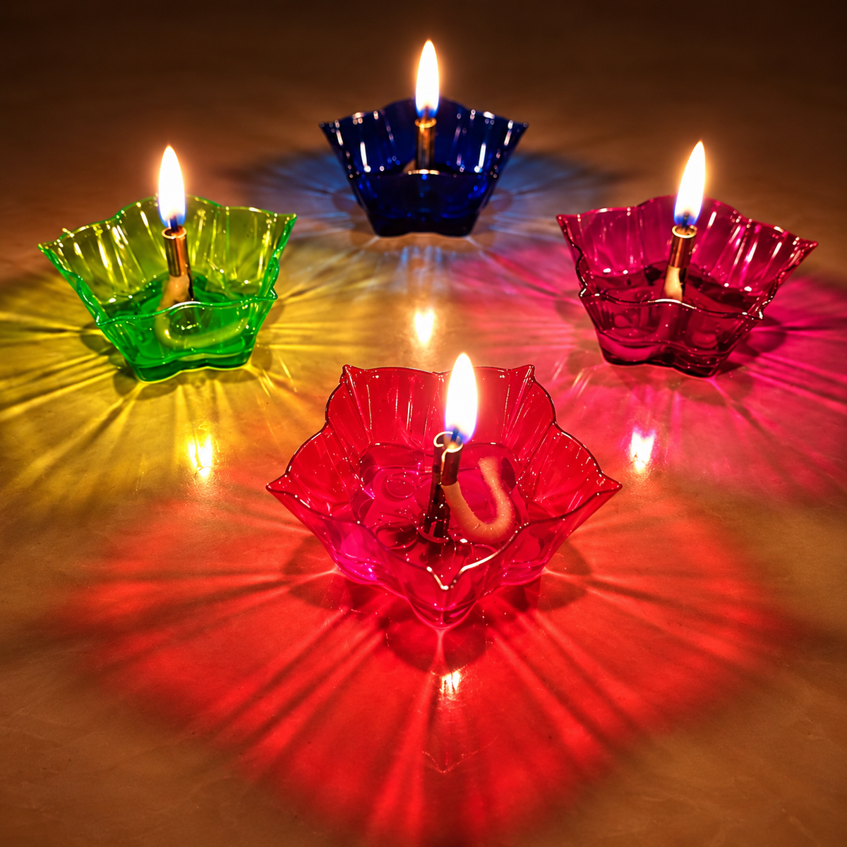 Festive Reflection 3D Diya