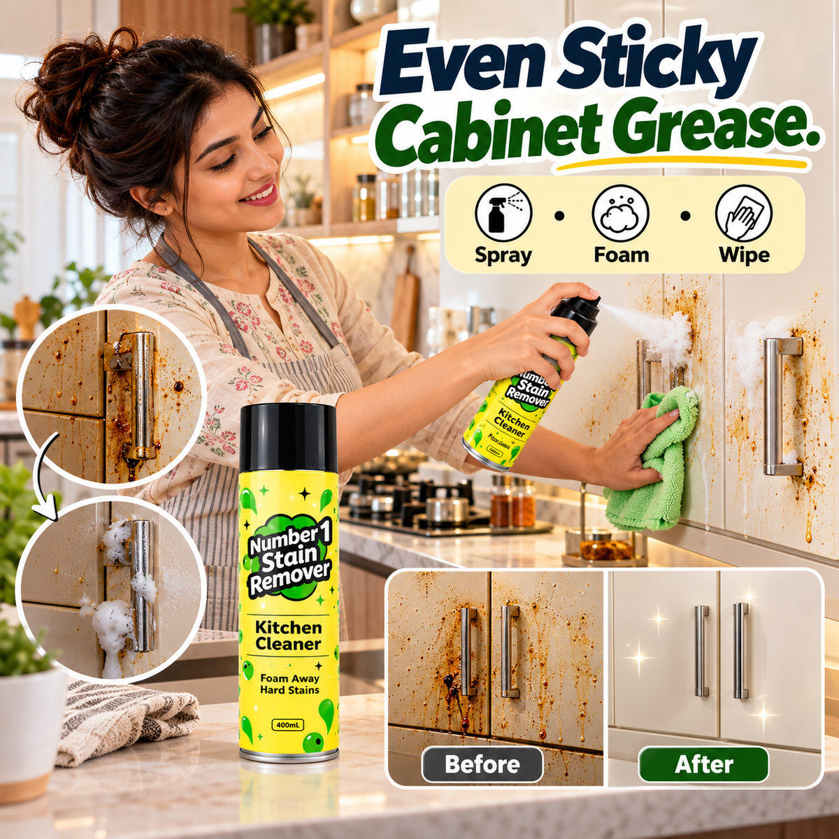 Heavy-Duty Kitchen Stain Remover