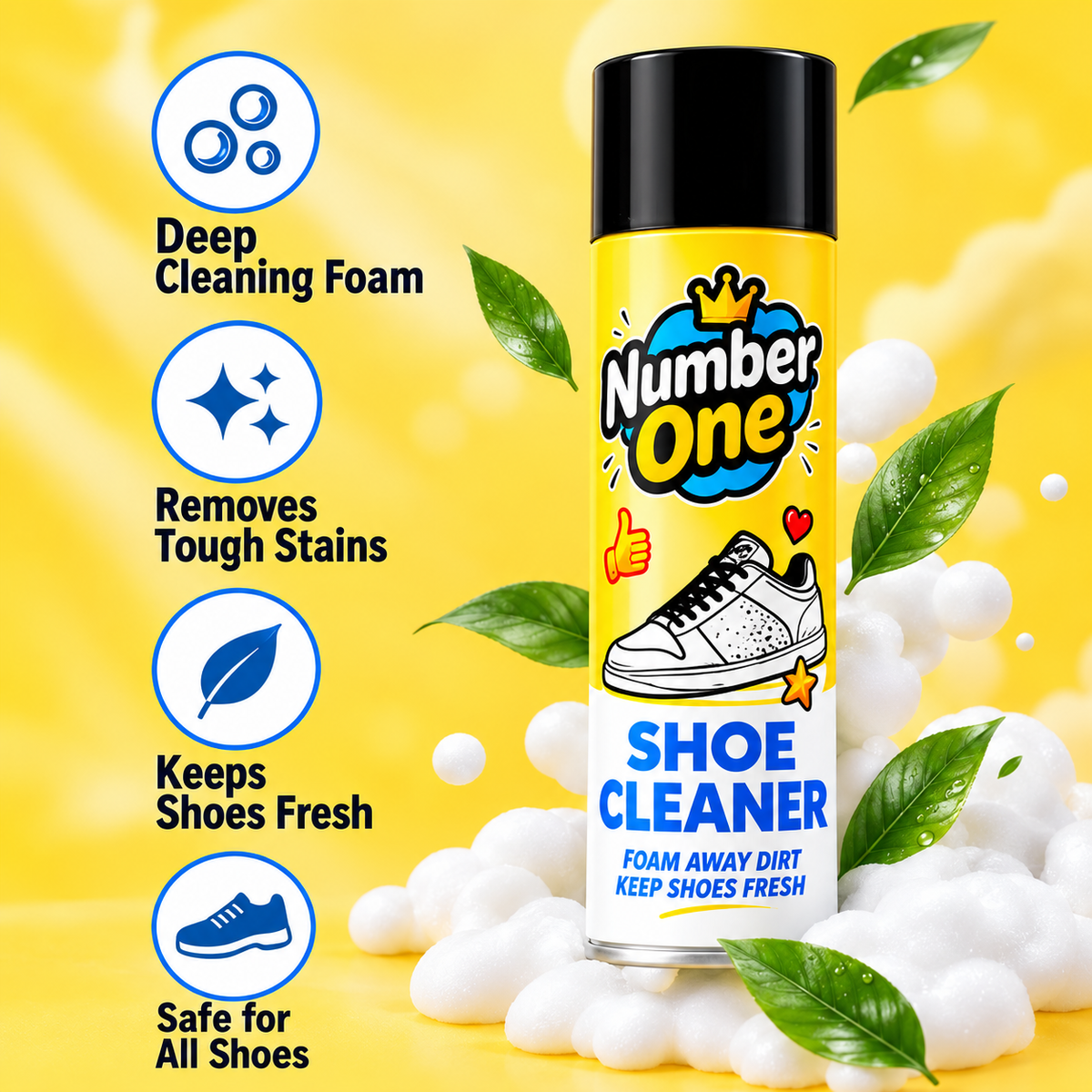 Foam-Based Footwear Cleaner