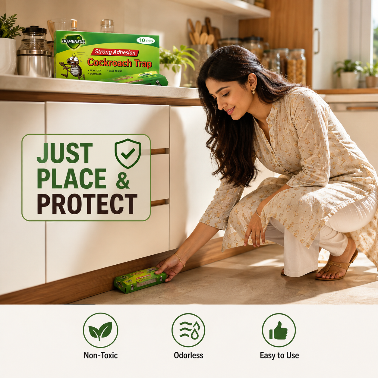 Cockroach killer trap chemical free