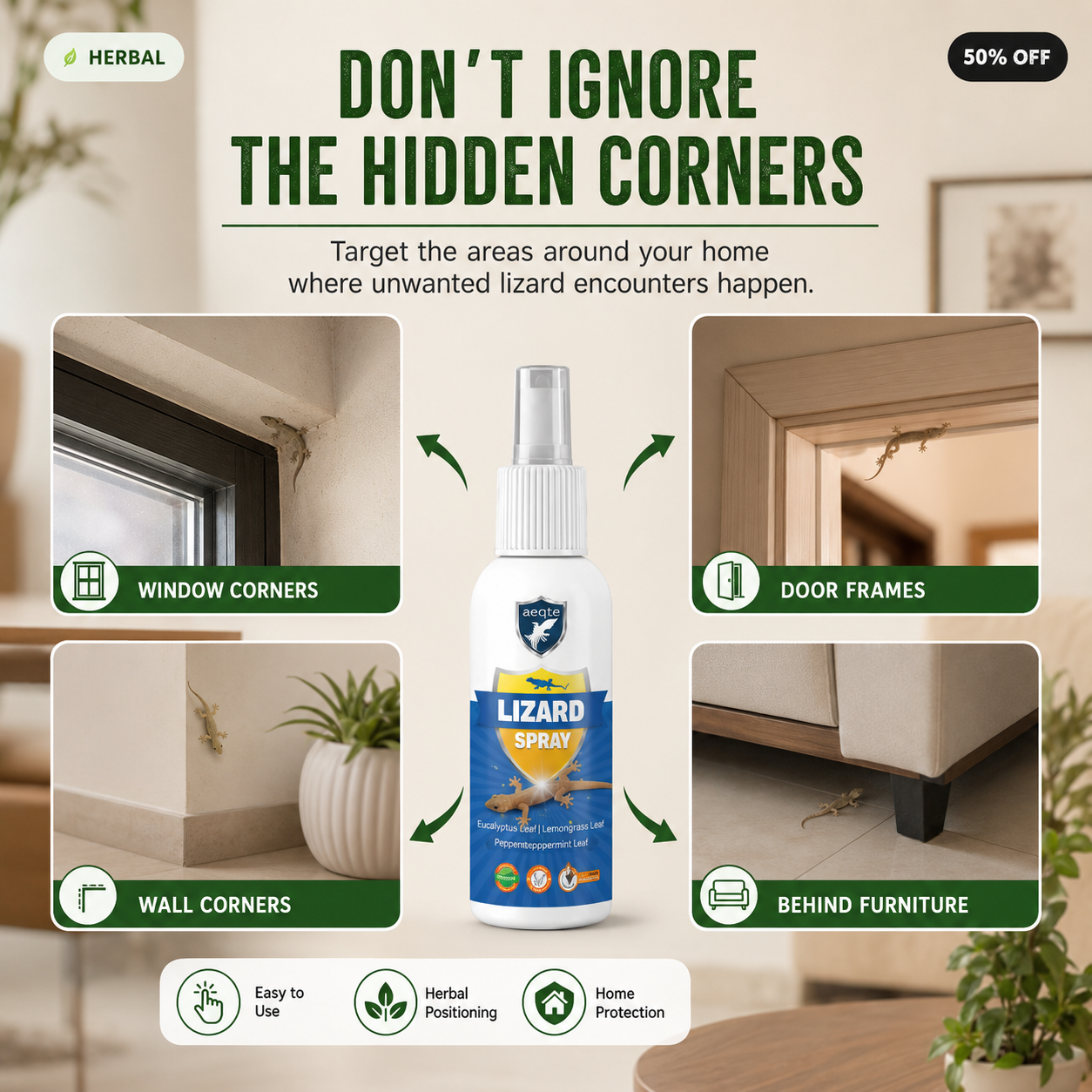 Lizard Repellent Spray for Home