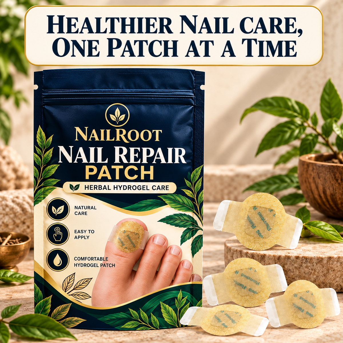 Fungal nail repair patches