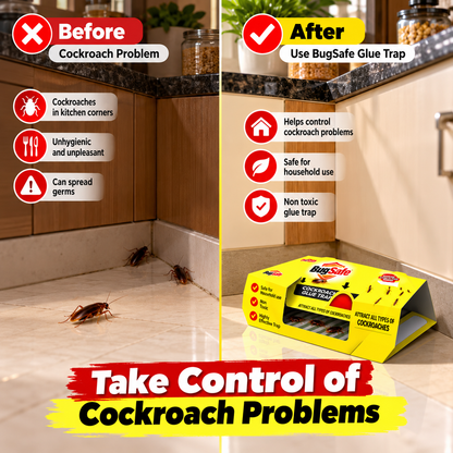 Cockroach Trap Sachets Non-Toxic Roach Bait for Kitchen