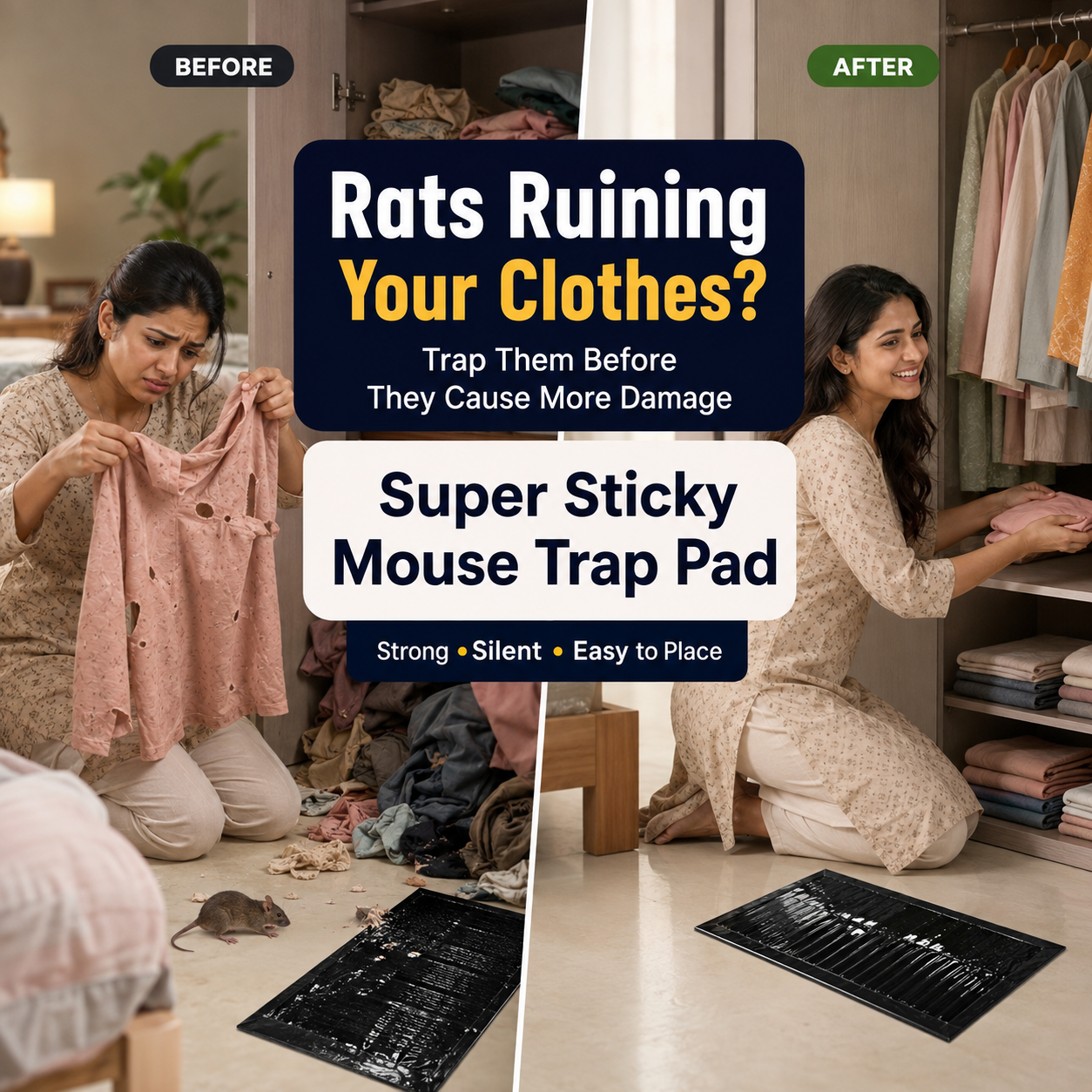Super Sticky Mouse Trap Pad