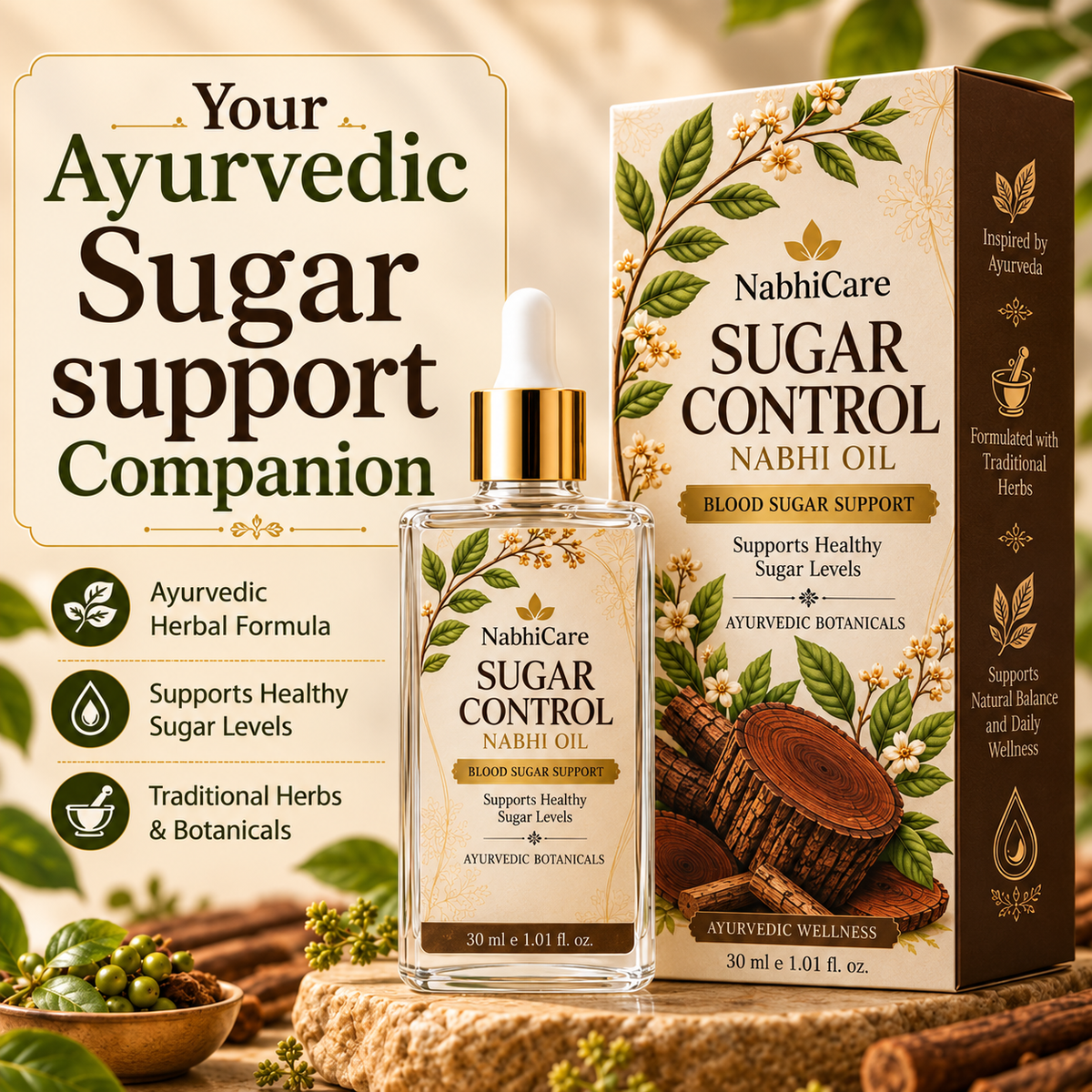 ViJAYSAR SUGAR  NABHI OIL  NATURAL  BLOOD
