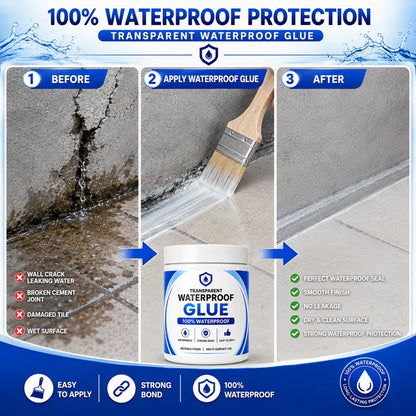 Transparent Waterproof Glue + Free Brush © ( BUY 1 GET 1 FREE )