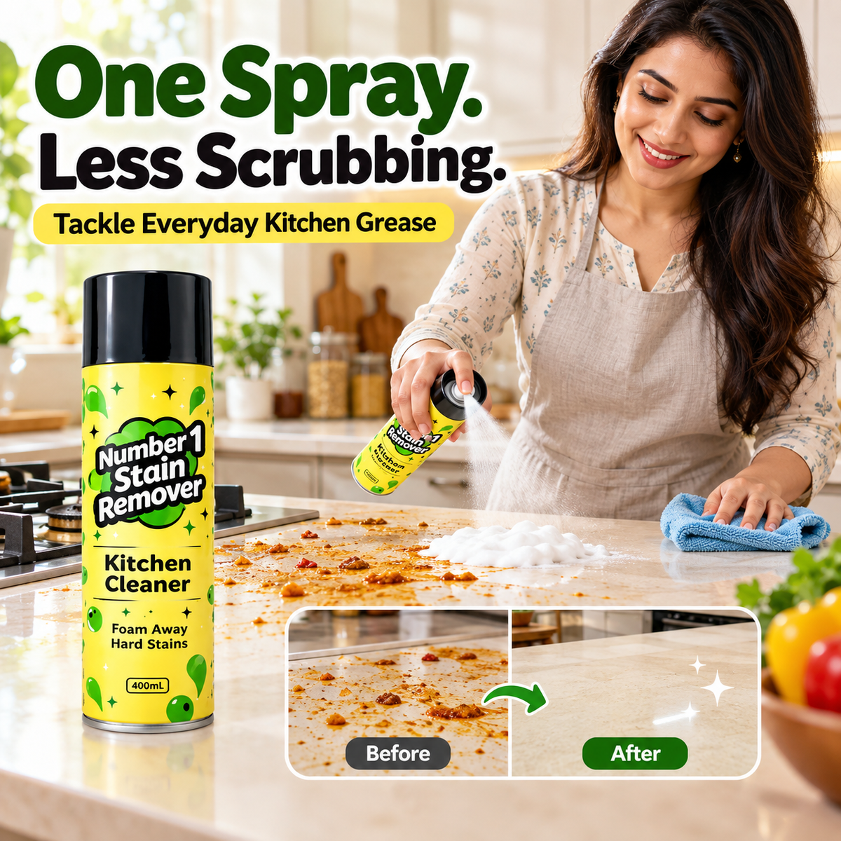 Heavy-Duty Kitchen Stain Remover