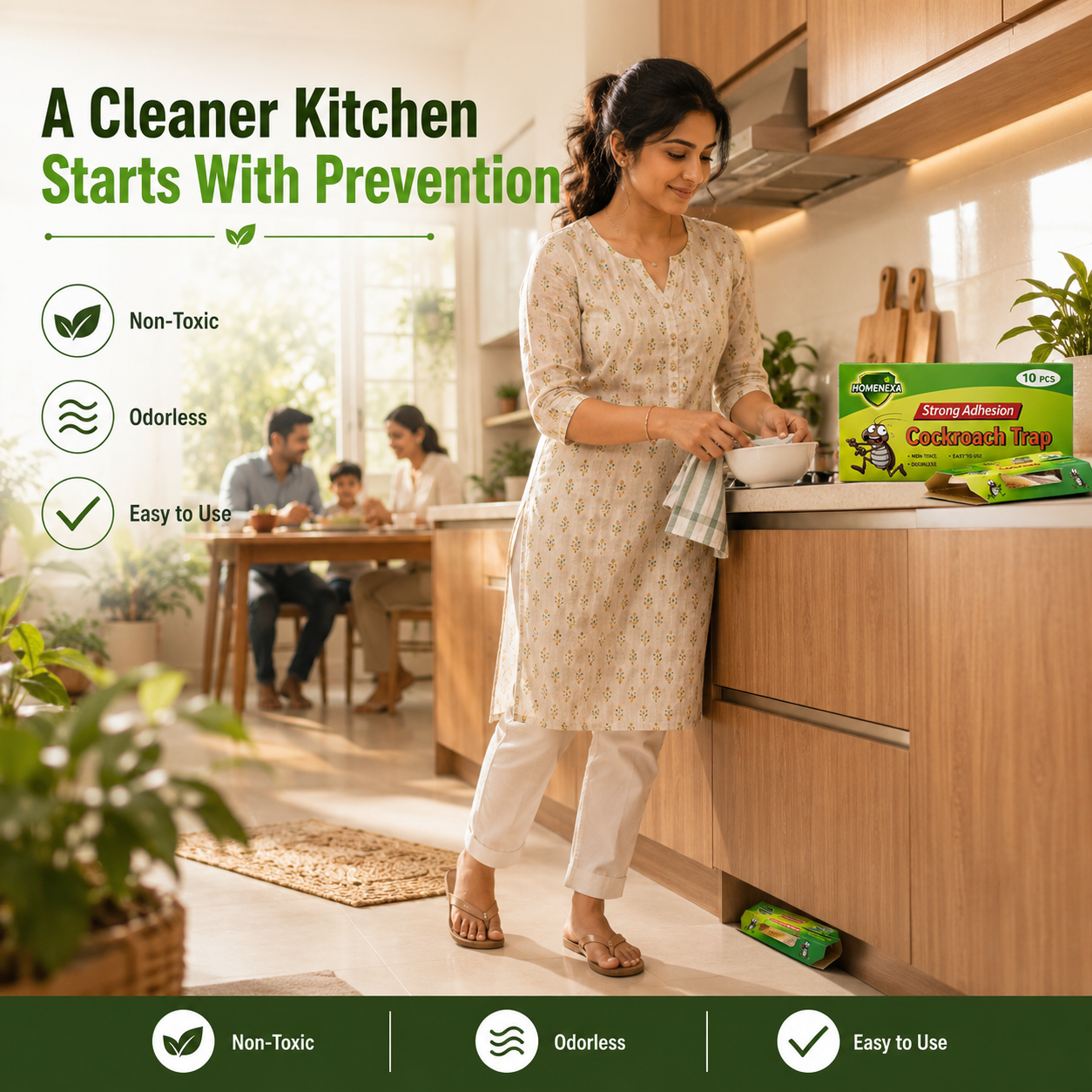 Cockroach killer trap chemical free
