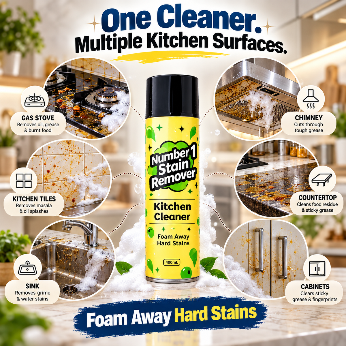 Heavy-Duty Kitchen Stain Remover